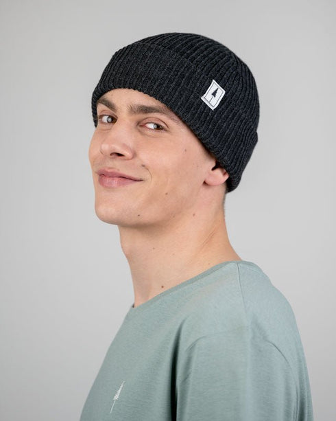 Treeanie Ribbed Black Mel